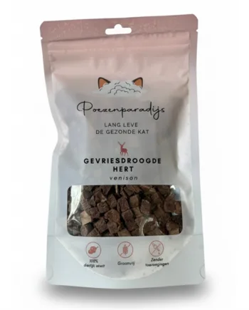 Frysetørret Hjort Snack til Kæledyr – Naturlig Delikatesse