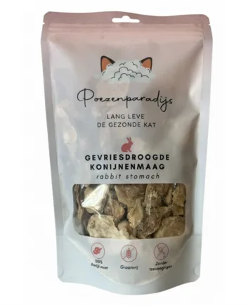 Frysetørret Kaninmave – Sund Snack til Hunde og Katte