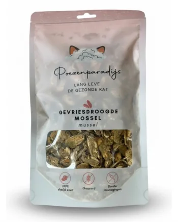 Frysetørrede Muslinger – Sund Snack til Hunde og Katte!