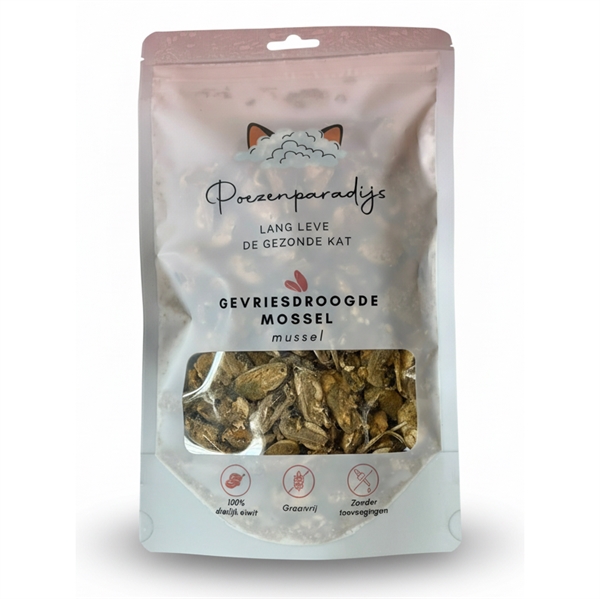 Frysetørrede Muslinger – Sund Snack til Hunde og Katte!