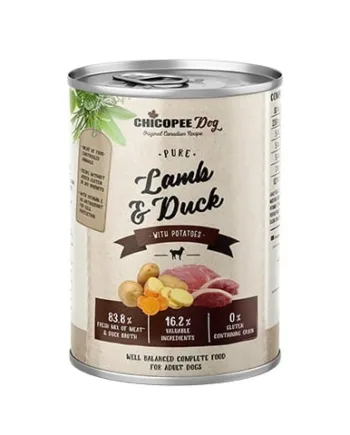 Chicopee Hundefoder med Lam og And – Glutenfri 400g