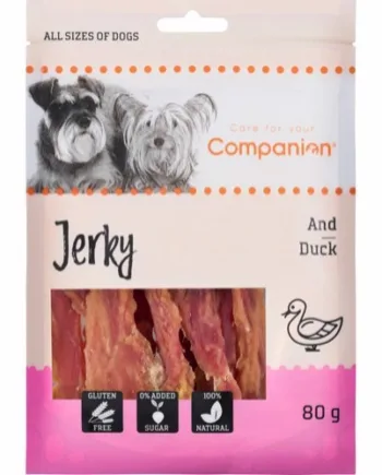 Naturlige Andestrimler 80g – Sund Snack til Hunde