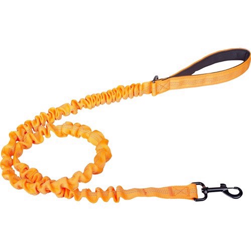 Elastisk hundesnor i orange – Komfort og sikkerhed!
