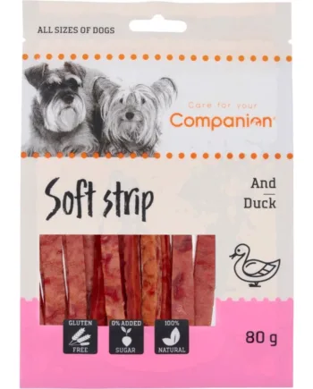 Uimodståelige Andestrimler til hund – 80g lækker snack!