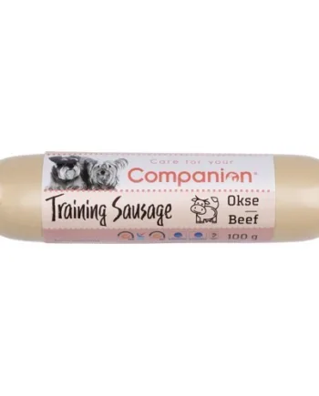 Træningspølse med Oksekød – 100g til Hunde Belønning