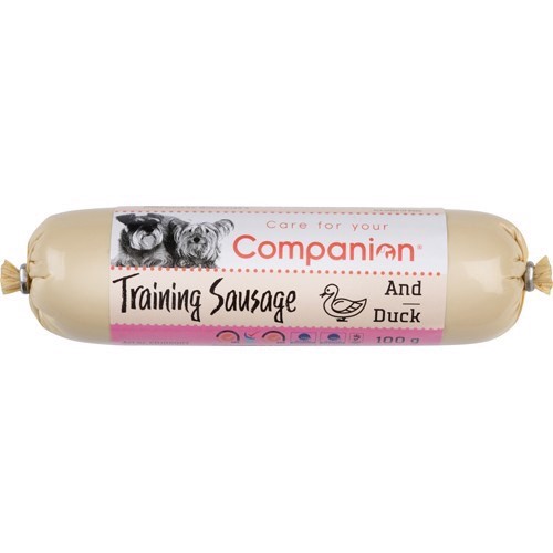 Træningspølse med And - 100g på tilbud til hunde!
