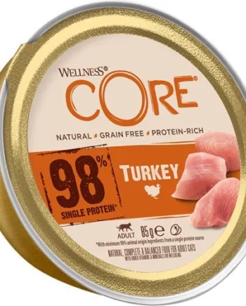 Core Kat Paté 98% Kalkun – Lækkert Måltid til Din Kat