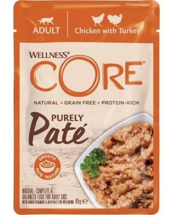 Core Purely Paté Kylling & Kalkun 24 x 85g - Fantastisk Tilbud!