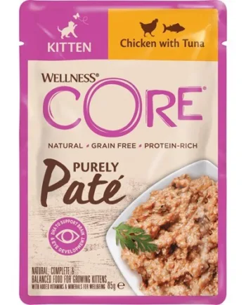 Core Purely Paté Kitten Tun 24 x 85g – Sund kattemad til killinger