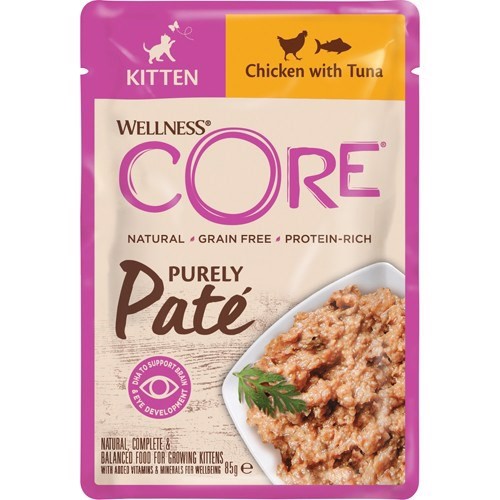 Core Purely Paté Kitten Tun 24 x 85g – Sund kattemad til killinger