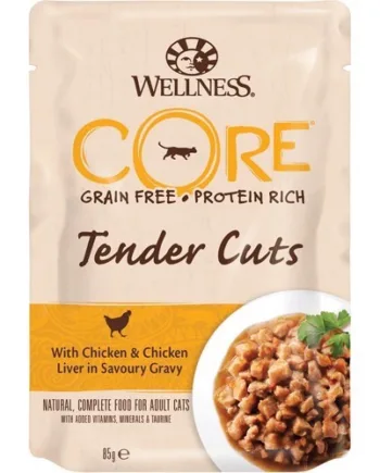 Core Tender Cuts Kyllinglever 24 x 85g – Fantastisk tilbud!