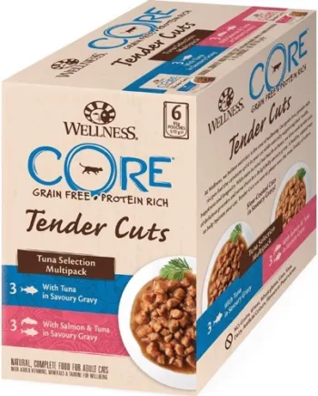 Core Tender Cuts Tun Multipack til Katte – Lækre Måltider