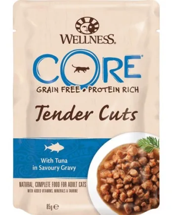 Core Tender Cuts Tun til Katte – Kvalitetsfoder 85g