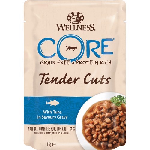Core Tender Cuts Tun til Katte – Kvalitetsfoder 85g