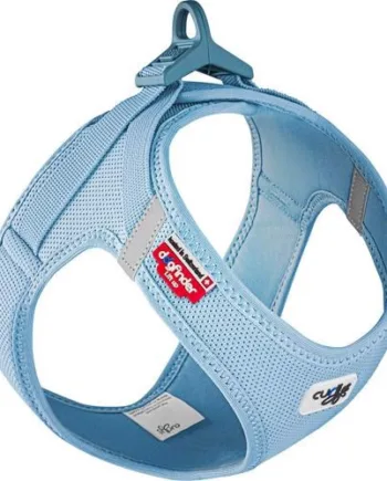 Curli Clasp Air Mesh Sele – Skyeblue til Hunde