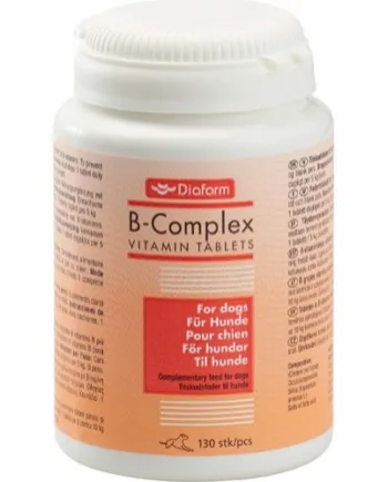 Diafarm B-kompleks Vitaminer til Hunde – 130 Tabletter