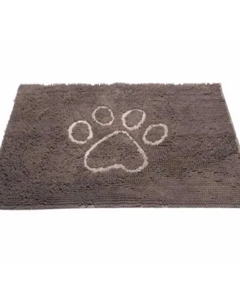 Dirty Dog Dørmatte – Grå, absorberende til hunde