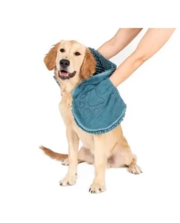 Dirty Dog Shammy Håndklæde – Blå, Super Absorberende!