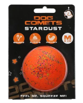 Naturgummi Hundebold - Stardust Orange til Aktiv Leg