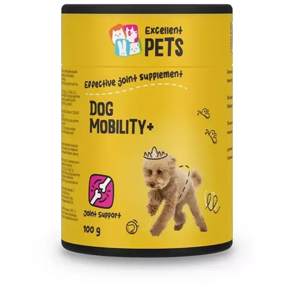 Hundemobilitet Pulver 100g – Optimal Støtte til Led og Bevægelse
