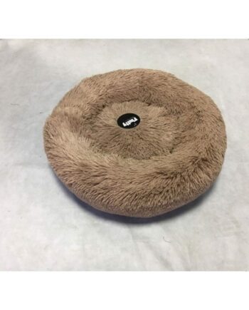 Luksuriøs Donutseng til Hund i Brun – Komfort og Stil!