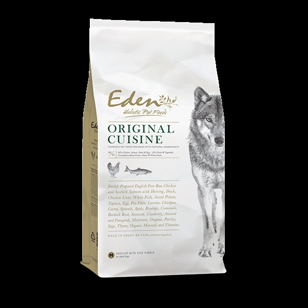 Eden Dry Original Cuisine Medium Hundefoder 12 Kg - Tilbud!