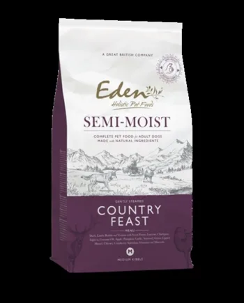 Eden Semi Moist Country Feast - Kornfrit hundefoder til voksne