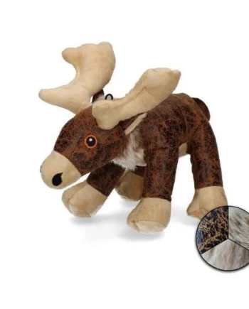 Elegant Brun Elg Bamse til Hunde - Perfekt Legetøj til Leg