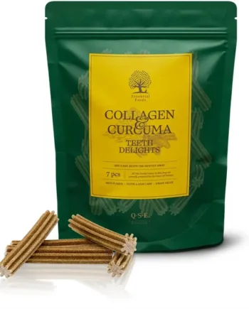 Essentielle Tandsnacks med Kollagen og Gurkemeje til Hund