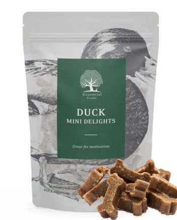 Essential Duck Mini Delights 100 Gr – Træningsgodbidder til Hunde