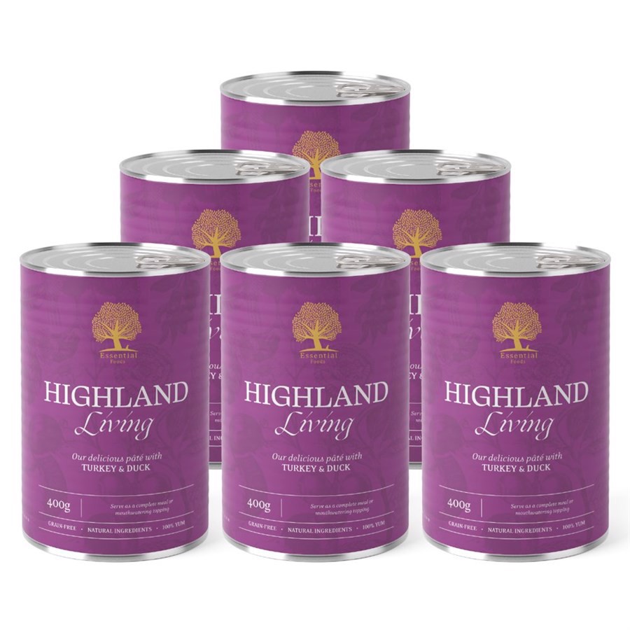 Essential Highland Living Paté til hunde - 400g kvalitet