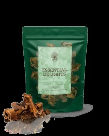 Essentielle Tørrede Lammelunger til Hunde - 120g Snack
