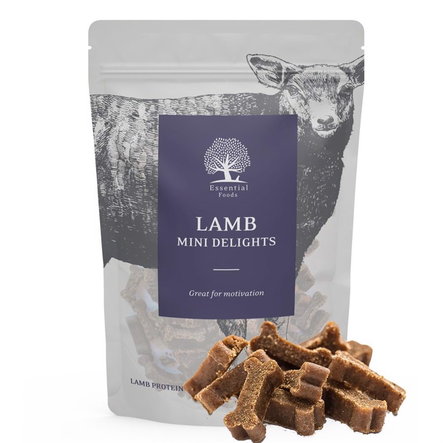 Essentielle Lam Træningssnacks til Hunde 100 Gr - Belønning
