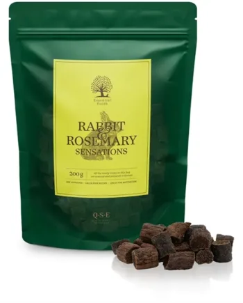 Essential Rabbit – Sund Rosmarin Snacks til Hunde 85% Kanin