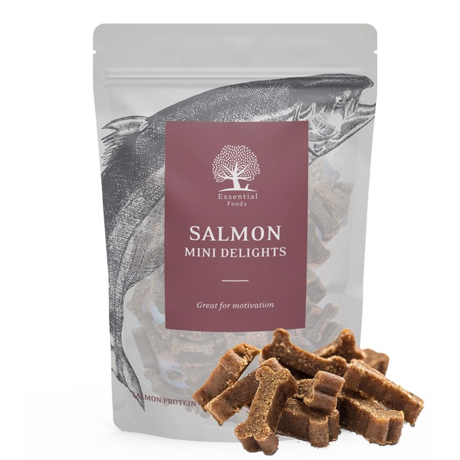 Kornfri Laks Godbidder til Hunde – Sund Snack 100g