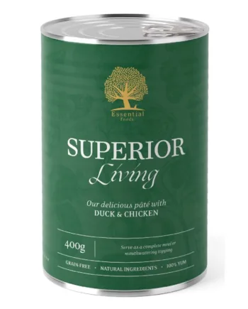Essential Superior Living Paté til hunde 400g - Sund kost!