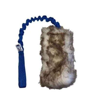 Fenriz Bungee Hundelegetøj med Fåreskind – Sjov til Hunden!