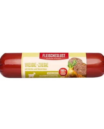 Fleischelust Hundefoderpølse med Ged og Græskar 400g