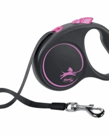 Flexi Båndline i Pink – 5m til hunde op til 15 kg