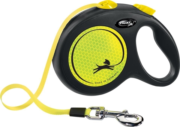 Flexi Neon Line Large – Sikkerhed til hunde i mørket