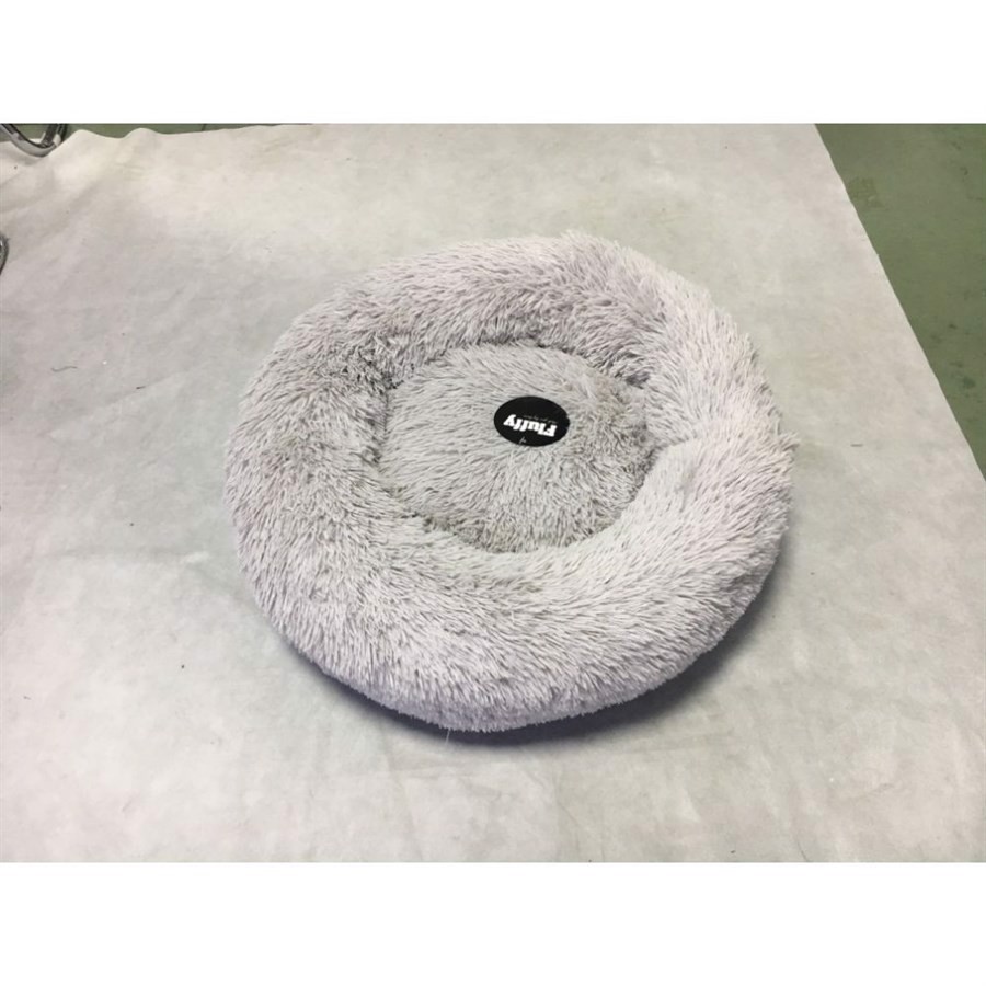 Fluffy Hundeseng i Lysegrå – Komfort til Din Hund!