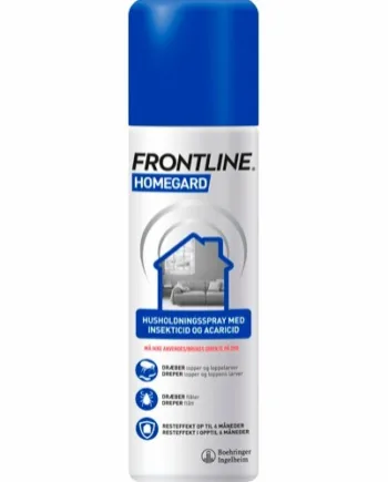 Frontline Homegard Spray 250ml – Beskyt dit hjem mod lopper!