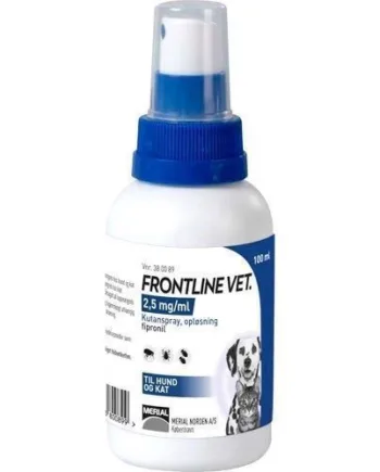 Frontline Spray til Lopper og Flåter 100 ml - Effektiv Beskyttelse