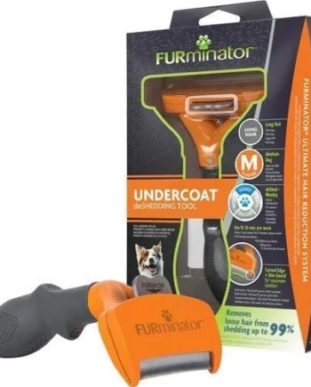 Furminator Deshedding Værktøj til Langhårede Hunde - Black Friday!