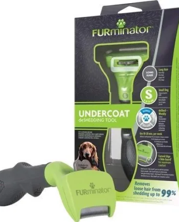 Furminator Deshedding Børste til Langhårede Hunde - Spar på Fældning!