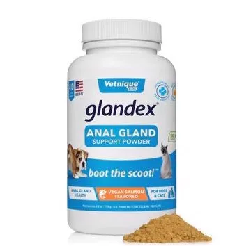 Glandex Pulver 114g – Støtte til Dyr med Analkirtelproblemer