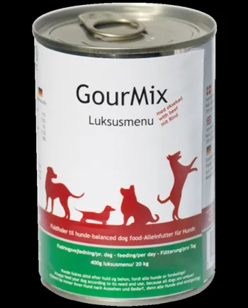 Gourmix Luksus Dåsemad med Oksekød - 400g til Hunden
