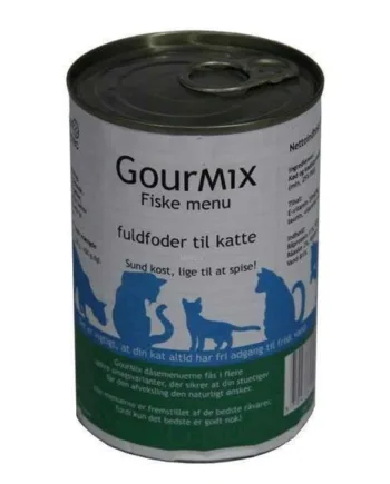 Gourmix Luksus Fiskemenu til Katte – 400g Dåse på udsalg!