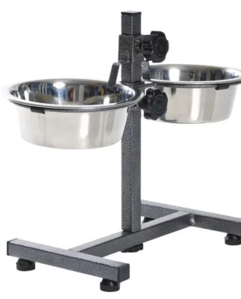 Justerbar Hundebar med Skåle fra Trixie – Perfekt til Måltider