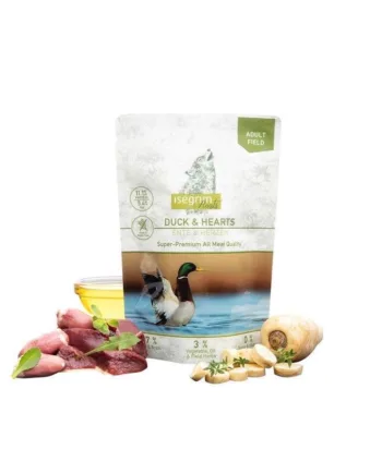 Isegrim Vådfoder med And og Hjerte 410g – Fantastisk Tilbud!